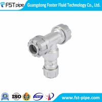 Fstpipe Reducing Tee DN32-DN25 Push in Fit Connection